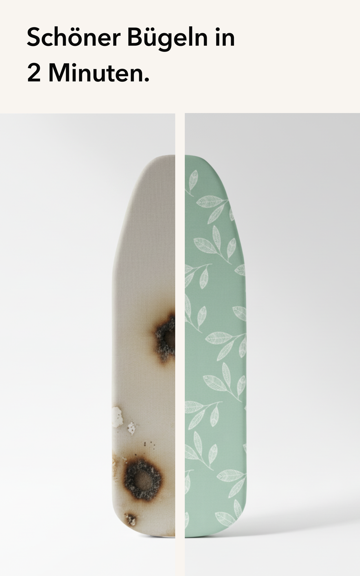 Bügelbrettbezug mit dickem Polster – 120x40 cm