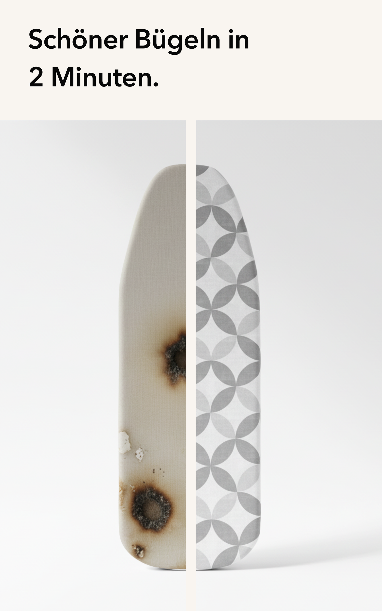 Bügelbrettbezug mit dickem Polster – 120x40 cm