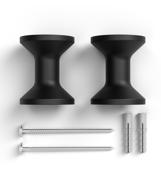 Wandhalterung für Bügelbrett – 2er Set, Schwarz