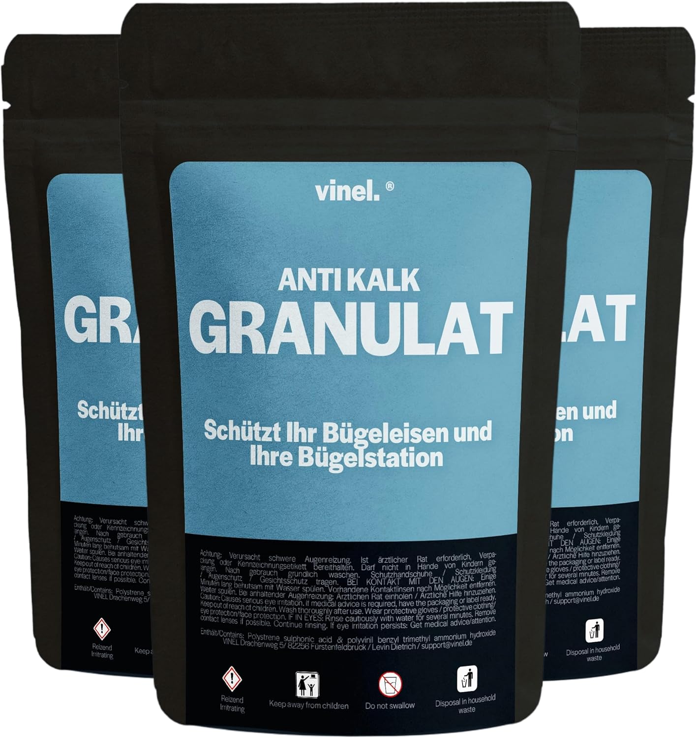 Kalkschutz-Granulat – 3 x 170g Nachfüllpackung