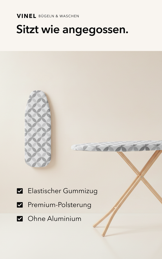 Bügelbrettbezug mit dickem Polster – 120x40 cm